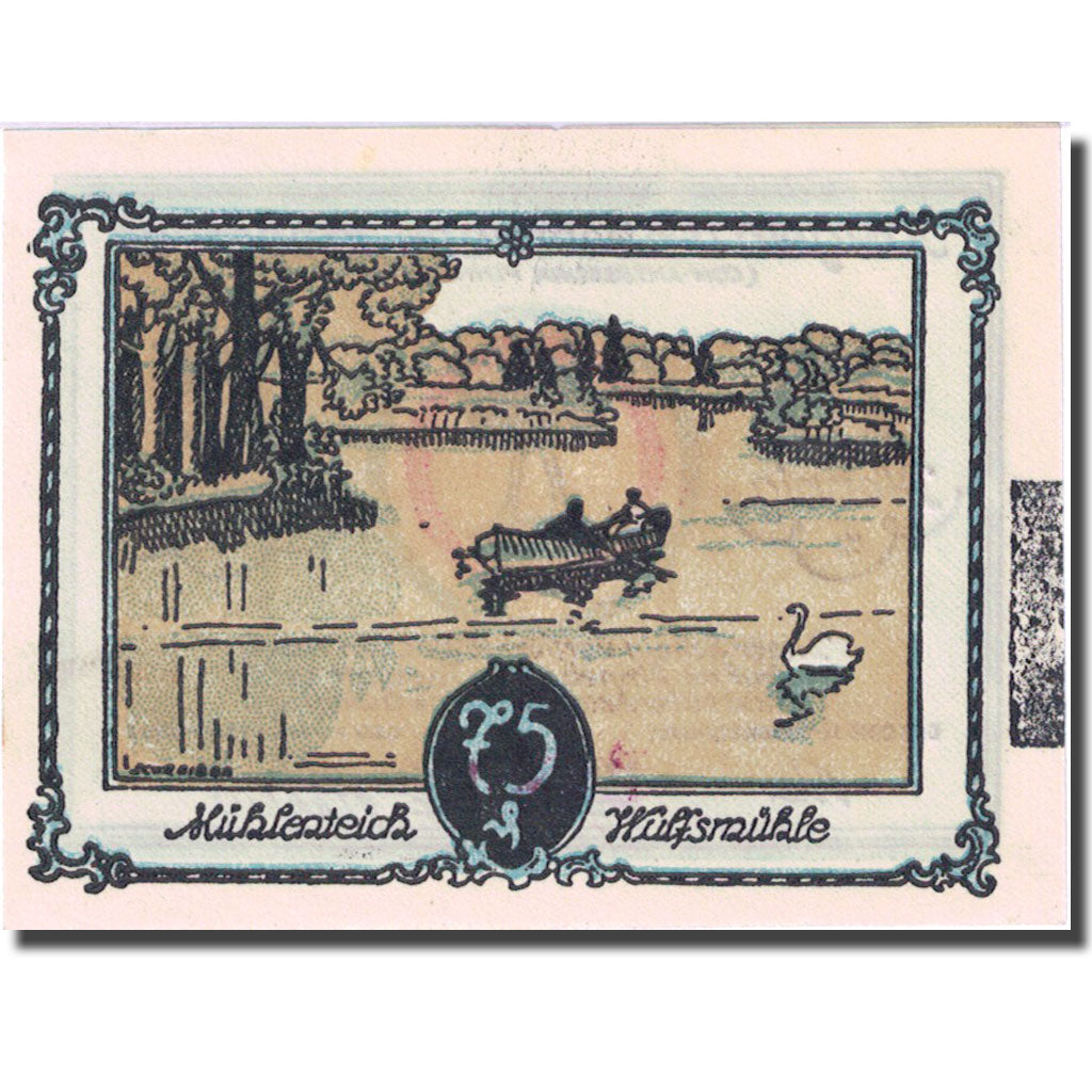 Banknote, Germany, Tangstedt, 75 Pfennig, barque, 1921, UNC(63), Mehl:1309.1a