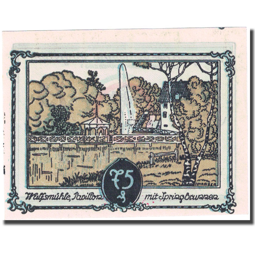 Banknote, Germany, Tangstedt, 75 Pfennig, parc, 1921, UNC(63), Mehl:1309.1a