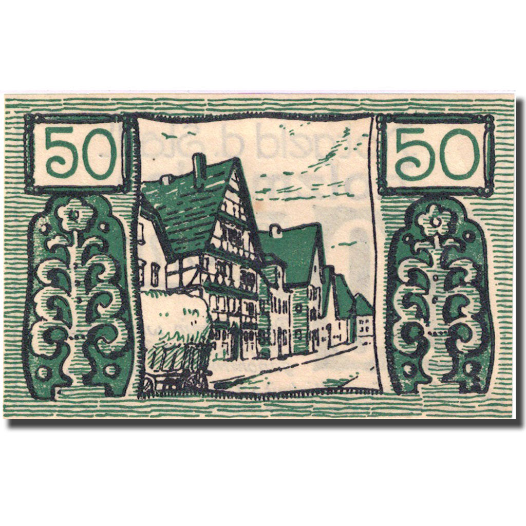 Banknote, Germany, Holzminden, 50 Pfennig, Maison, 1922 UNC(63) Mehl 625.1