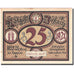 Banknote, Germany, Jessnitz, 25 Pfennig, personnage, 1921, UNC(63), Mehl:659.2