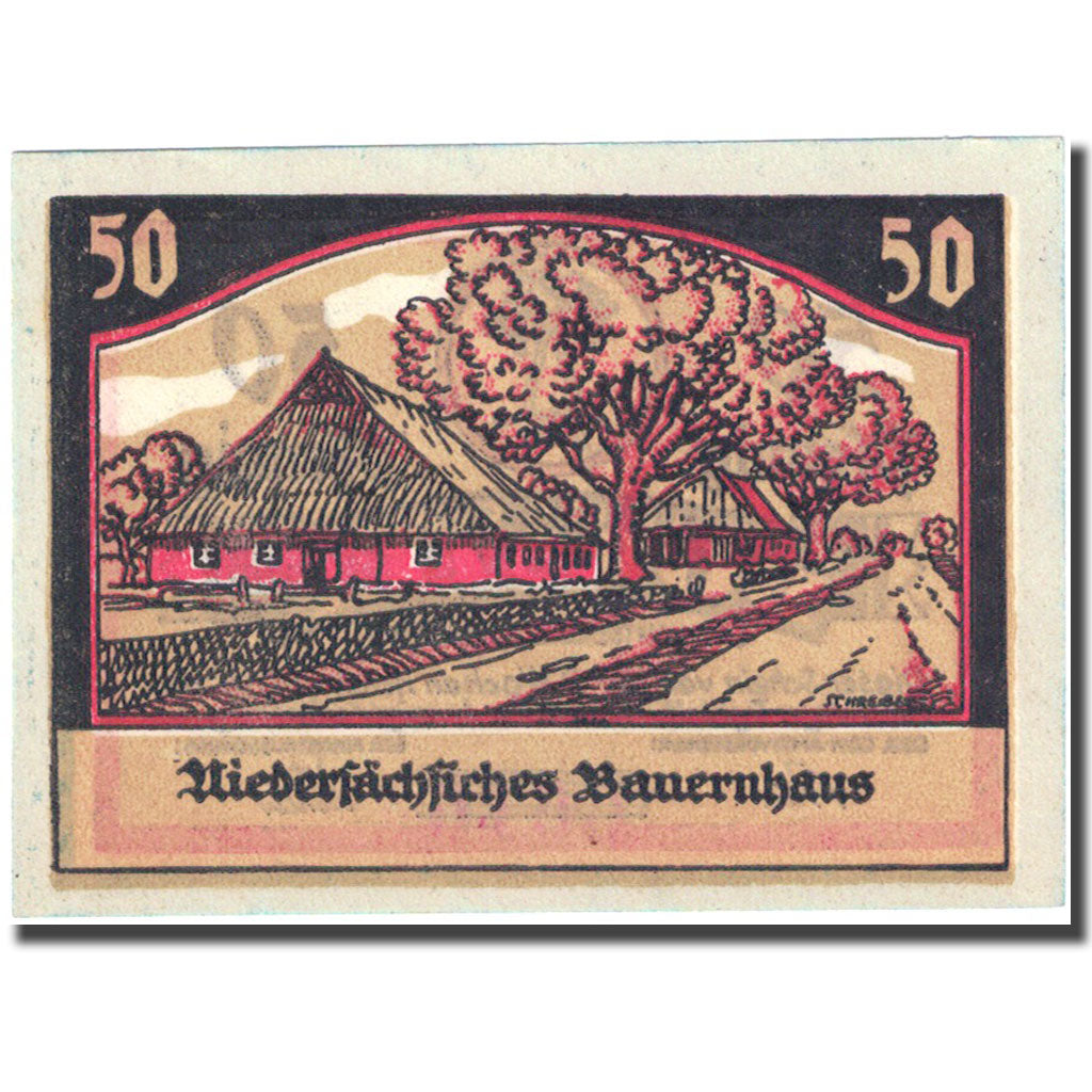 Banknote, Germany, Borstel, 50 Pfennig, ferme, 1921, UNC(63), Mehl:145.1