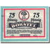 Banknote, Germany, Borstel, 75 Pfennig, ferme 1, 1921, UNC(63), Mehl:145.1