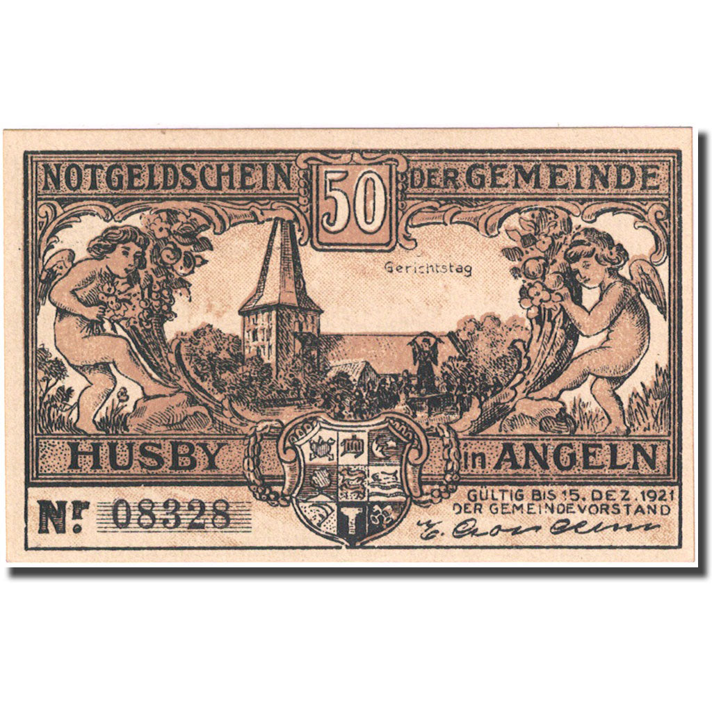 Banknote, Germany, Husby, 50 Pfennig, personnage 1, 1921 UNC(63) Mehl 637.1a