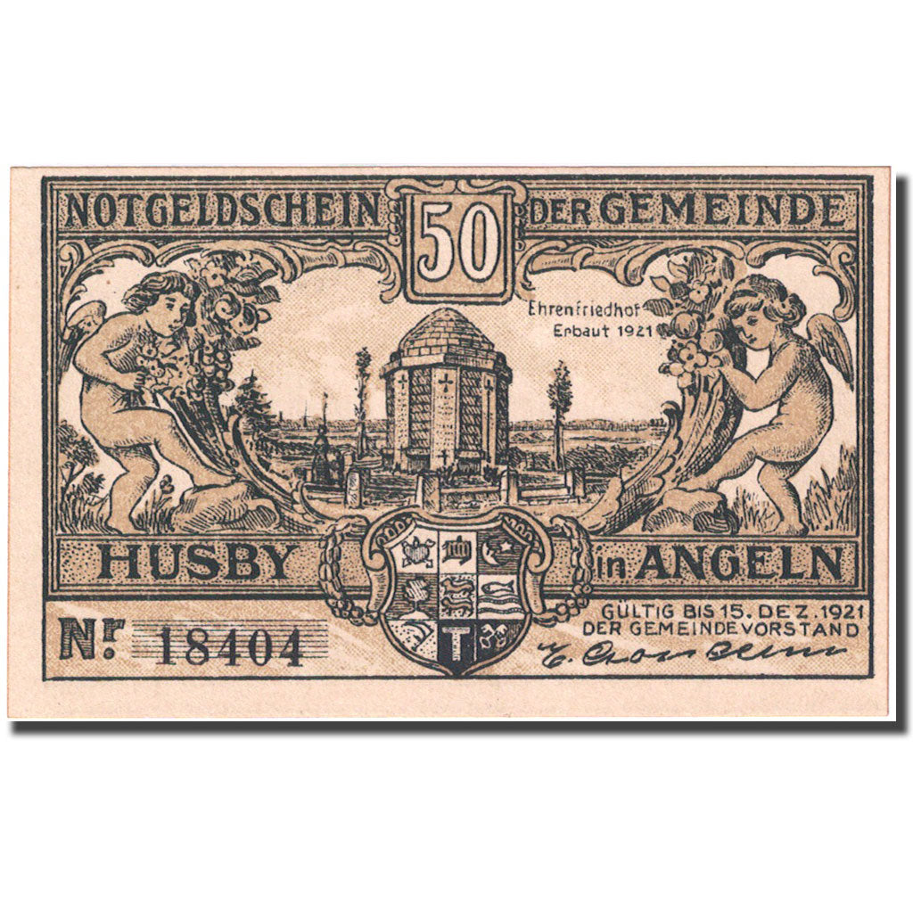 Banknote, Germany, Husby, 50 Pfennig personnage 2 1921-12-15 UNC(63) Mehl 637.1a