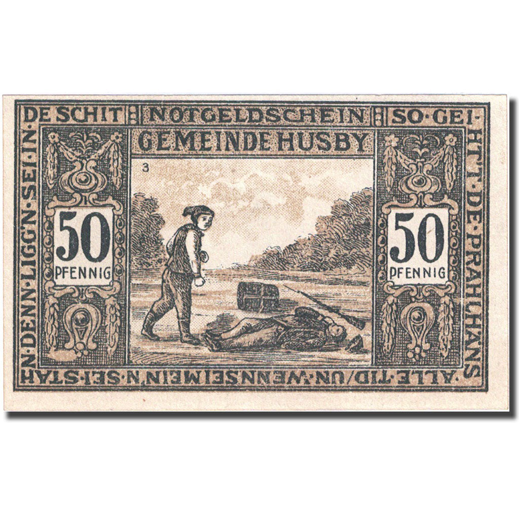 Banknote, Germany, Husby, 50 Pfennig personnage 2 1921-12-15 UNC(63) Mehl 637.1a