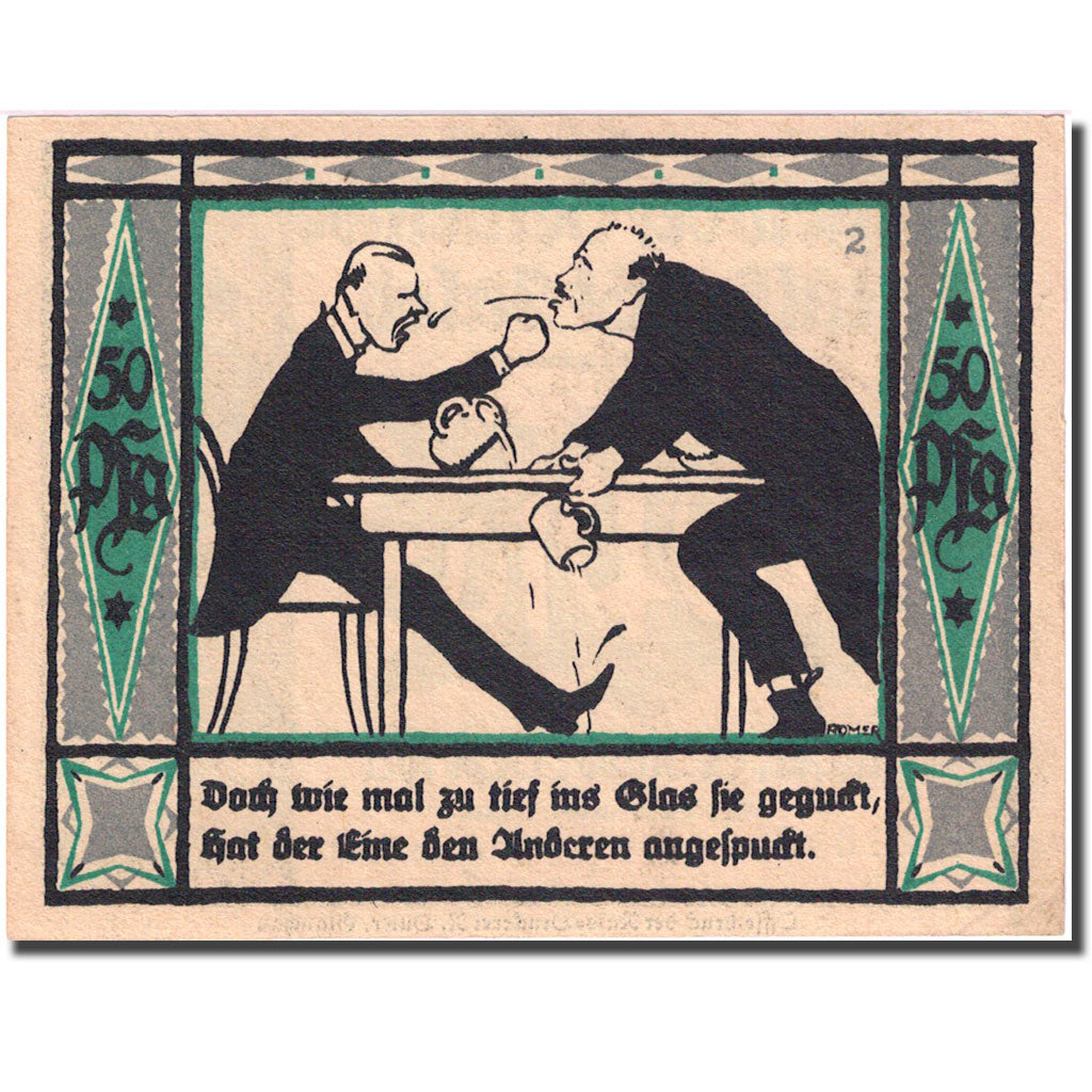 Banknote, Germany, Mülsen St Jacob, 50 Pfennig, personnage 1 UNC(63) Mehl 906.1
