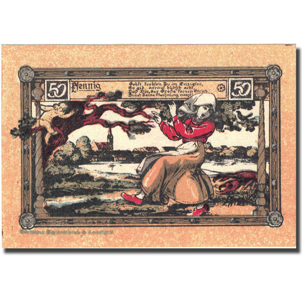 Banknote, Germany, Nörenberg, 50 Pfennig, personnage, 1921, UNC(63) Mehl 979.41a