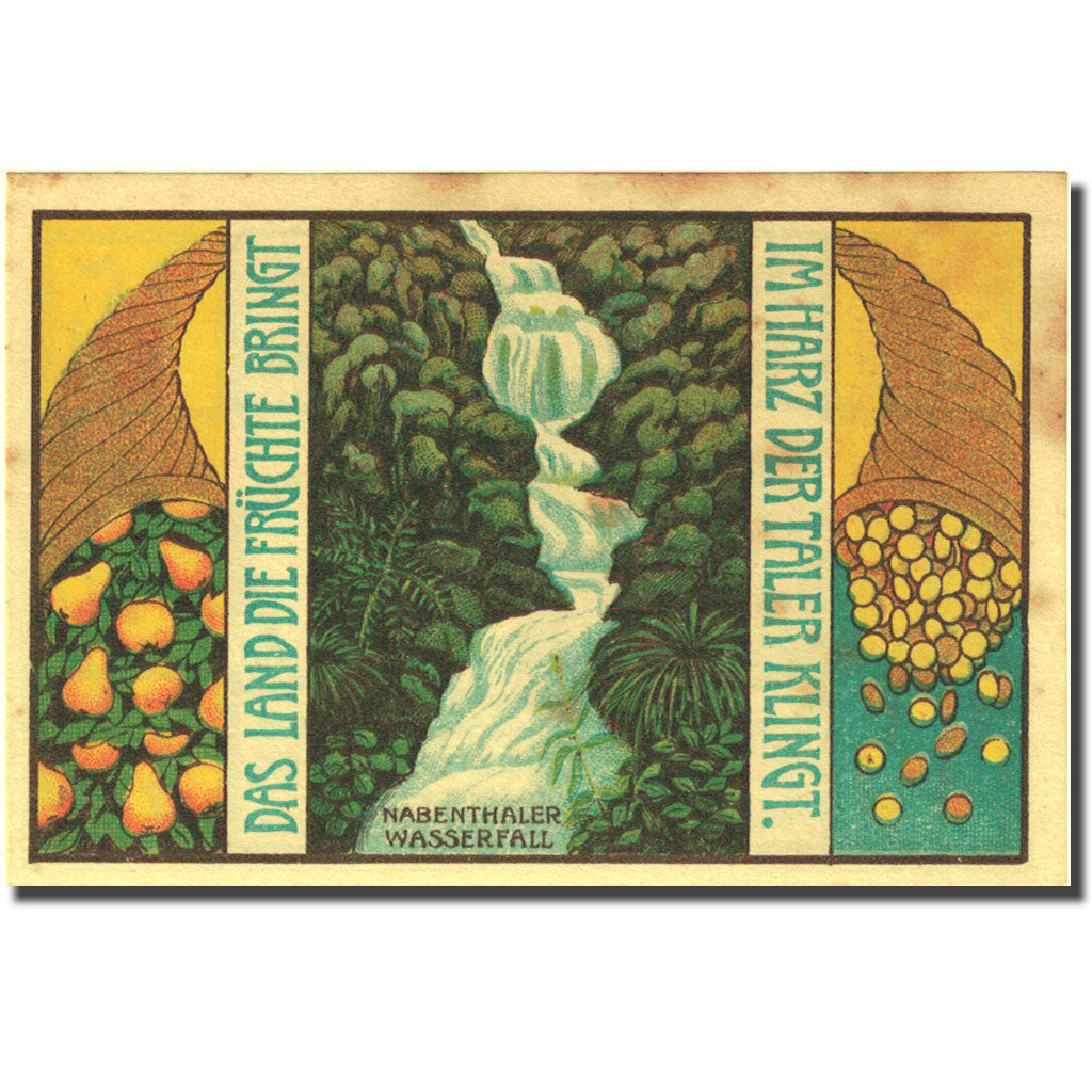 Banknote, Germany, Altenau a/ Harz, 75 Pfennig, chute, 1921 EF(40-45) Mehl 17.1