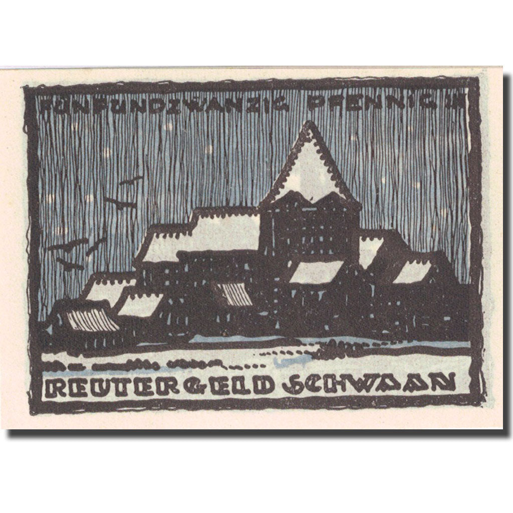 Banknote, Germany, Schwaan, 25 Pfennig pont 1922 1922-05-31, UNC(63) Mehl 1203.2