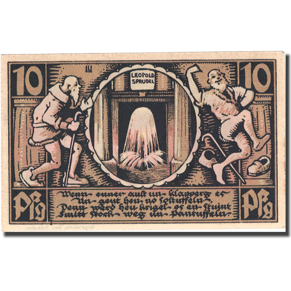 Billete, Alemania, Salzungen, 50 Pfennig, personnage, 1921, SC, Mehl:1159.1