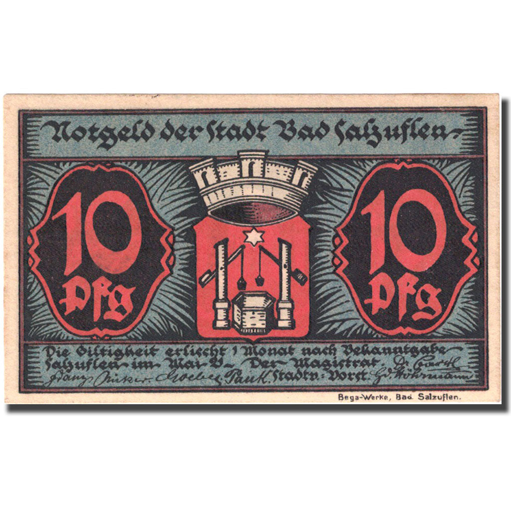 Billete, Alemania, Salzungen, 50 Pfennig, personnage, 1921, SC, Mehl:1159.1