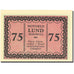 Banconote, Germania, lund-Schobüll, 75 Pfennig personnage 1 pink SPL Mehl 844.1b