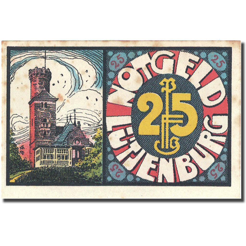Banconote, Germania, Lütjenburg, 25 Pfennig, village 1921-03-02 SPL Mehl 843.1