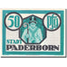 Banknote, Germany, Paderborn, 50 Pfennig, château 1921-11-10 UNC(63) Mehl 1043.1