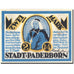 Banknote, Germany, Paderborn, 2 Mark, château 1921-11-10 UNC(63) Mehl 1043.1