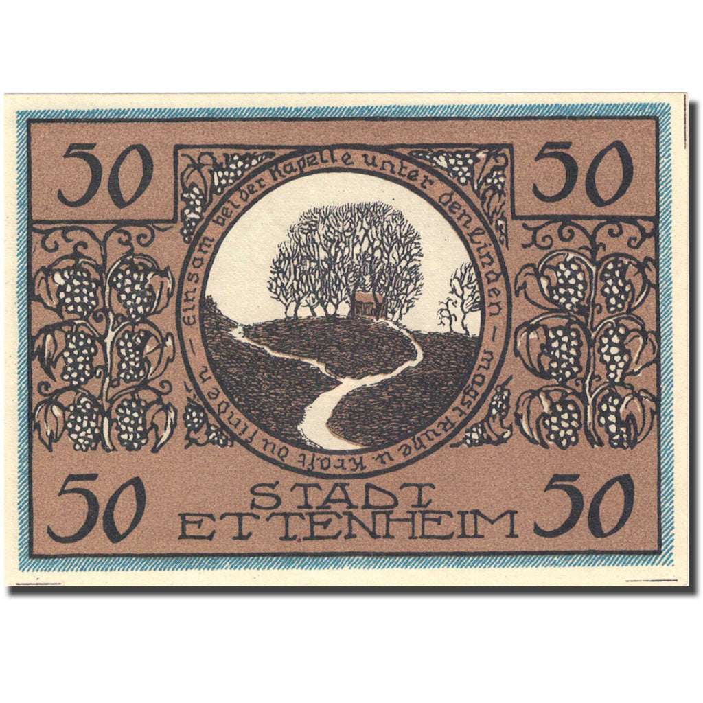 Banknote, Germany, Ettenheim, 50 Pfennig, ferme 1922-03-01 UNC(63) Mehl 354.1
