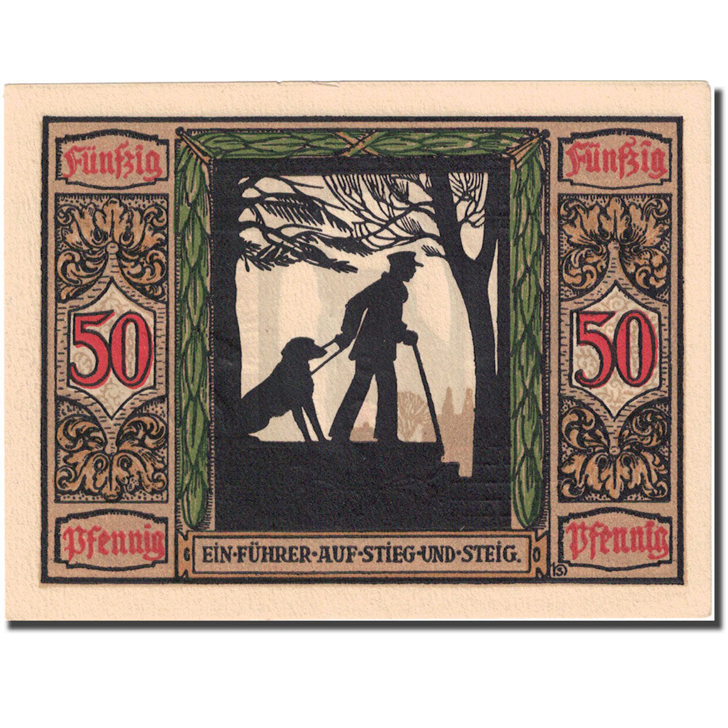 Banknote, Germany, Oldenburg, 50 Pfennig, personnage, 1921, UNC(63), Mehl:1016.1