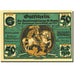 Banknote, Germany, Hamburg, 50 Pfennig, paysage, 1921 UNC(63) Mehl 552.1