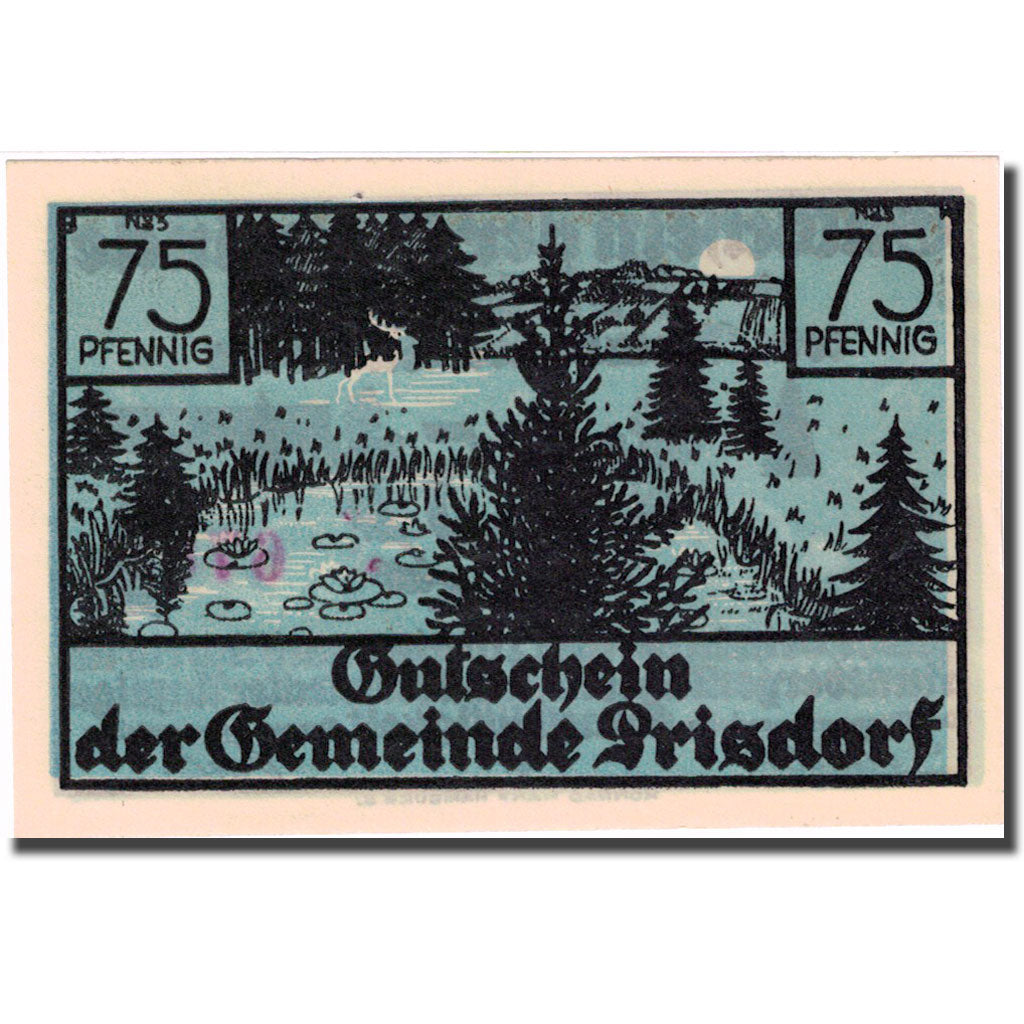 Banknote, Germany, Prisdorf, 75 Pfennig, étang, 1921, UNC(63), Mehl:1076.1
