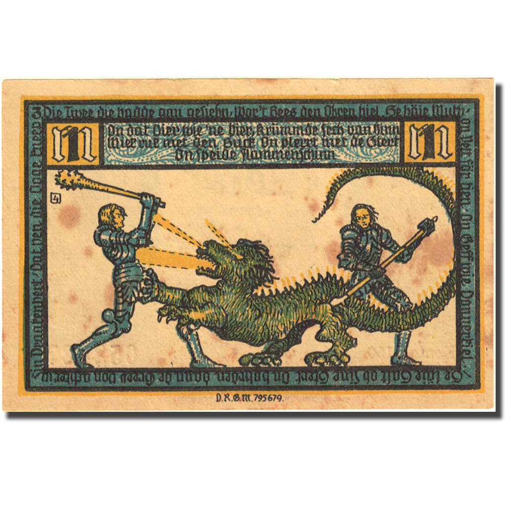 Banknote, Germany, Geldern, 1 Mark, combat, 1922, AU(55-58), Mehl:414.1