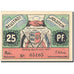 Banknote, Germany, Holstein, 25 Pfennig, personnage, 1921 UNC(63) Mehl 963