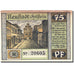 Banknote, Germany, Holstein, 75 Pfennig, Incendie, 1921 EF(40-45) Mehl 963.1b