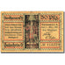 Billete, Alemania, Nordhausen, 50 Pfennig, rue, 1921, 1921-05-01, BC Mehl 987.1f