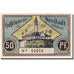 Banknote, Germany, Holstein, 50 Pfennig, personnage 9, 1921 UNC(63) Mehl 963.2a