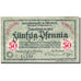 Banknote, Germany, Osterholz, 50 Pfennig, Monument, 1921 AU(55-58) Mehl O29.5b