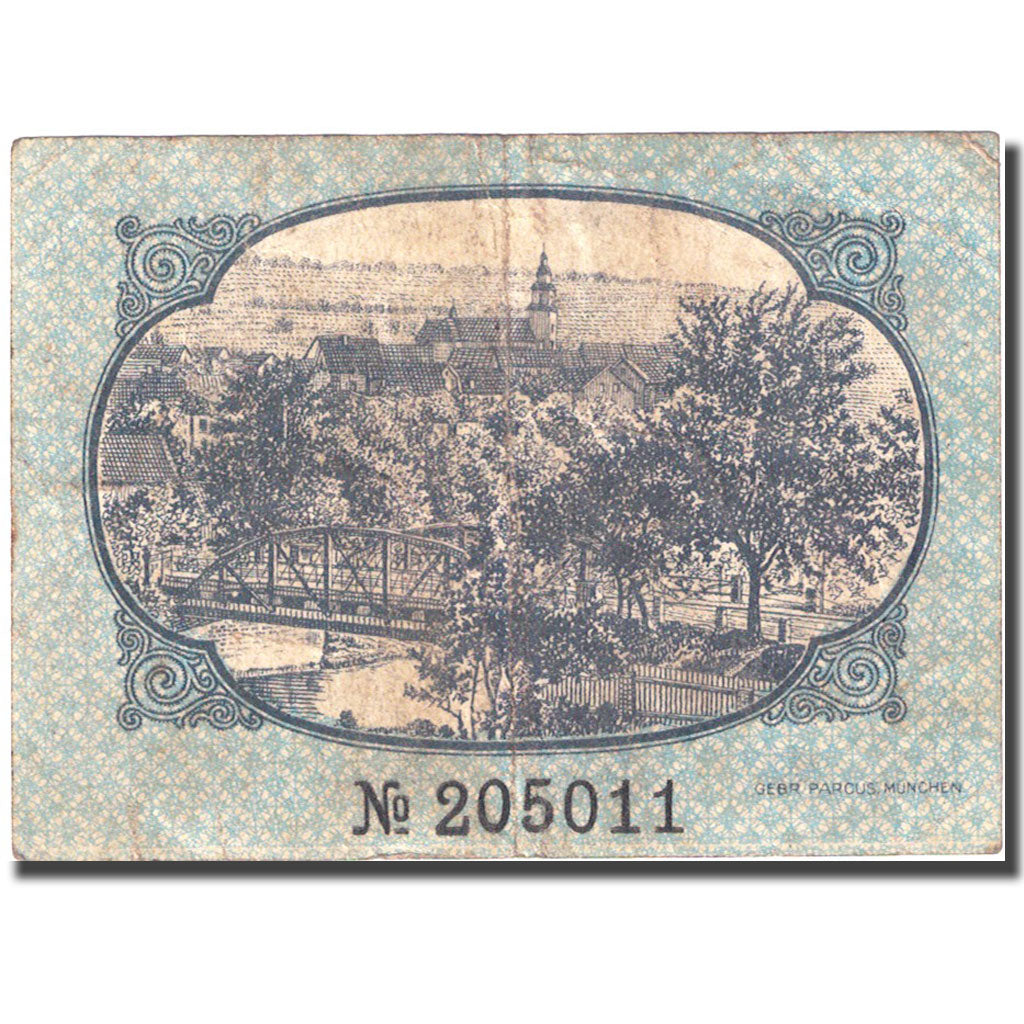 Banconote, Germania, Wiebelskirchen, 50 Pfennig, pont 1920-02-07, MB Mehl W37.2c