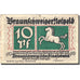Banconote, Germania, Braunschweig, 10 Pfennig, personnage 1921 MB Mehl BRS 21a