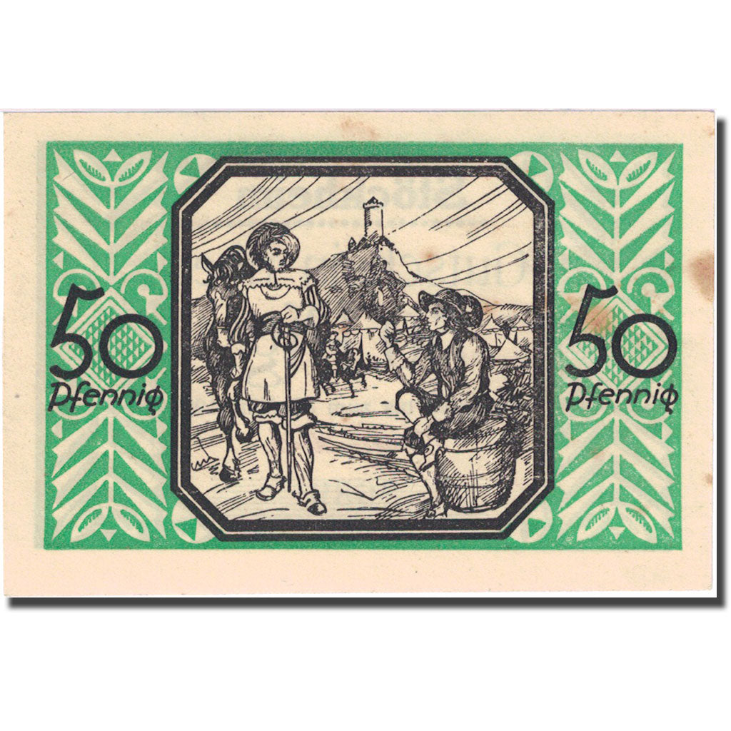 Billete, Alemania, Stöckheim, 50 Pfennig, personnage, 1922 EBC Mehl 1272.2