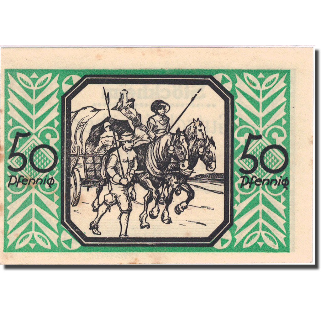 Geldschein, Deutschland, Stöckheim, 50 Pfennig personnage 2, 1922 VZ Mehl 1272.2