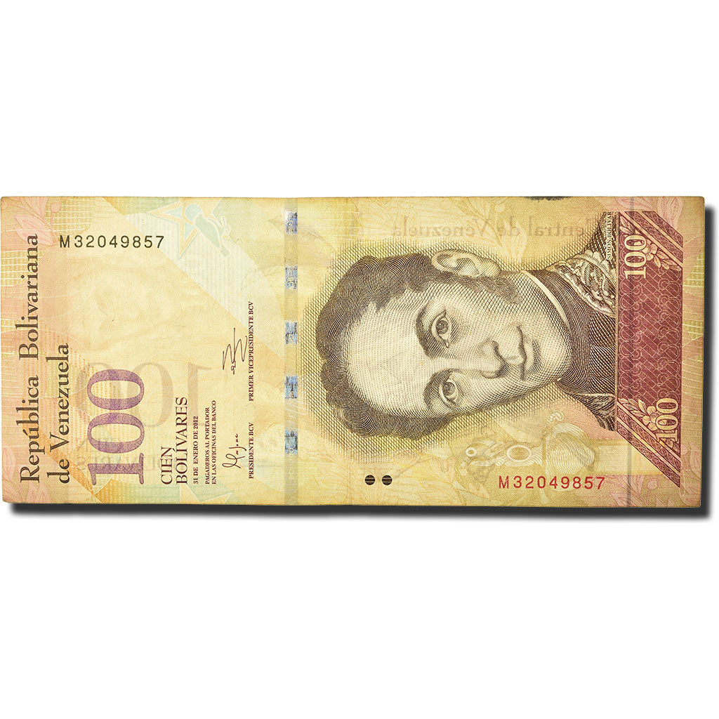 Banknote, Venezuela, 100 Bolivares, 2012, 2012-01-31, AU(50-53)