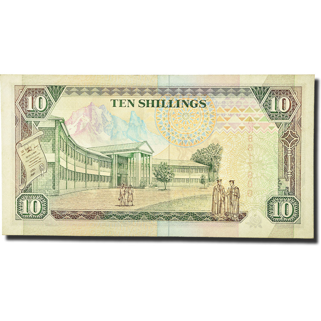 Billet, Kenya, 10 Shillings, 1986-1990, 1990-07-01, KM:24b, SUP