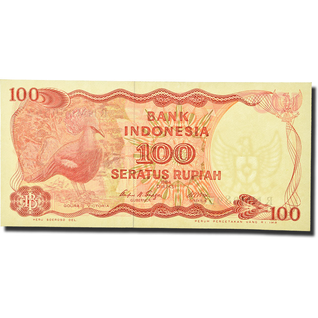 Banknote, Indonesia, 100 Rupiah, 1984-1988, 1984, KM:122b, AU(55-58)