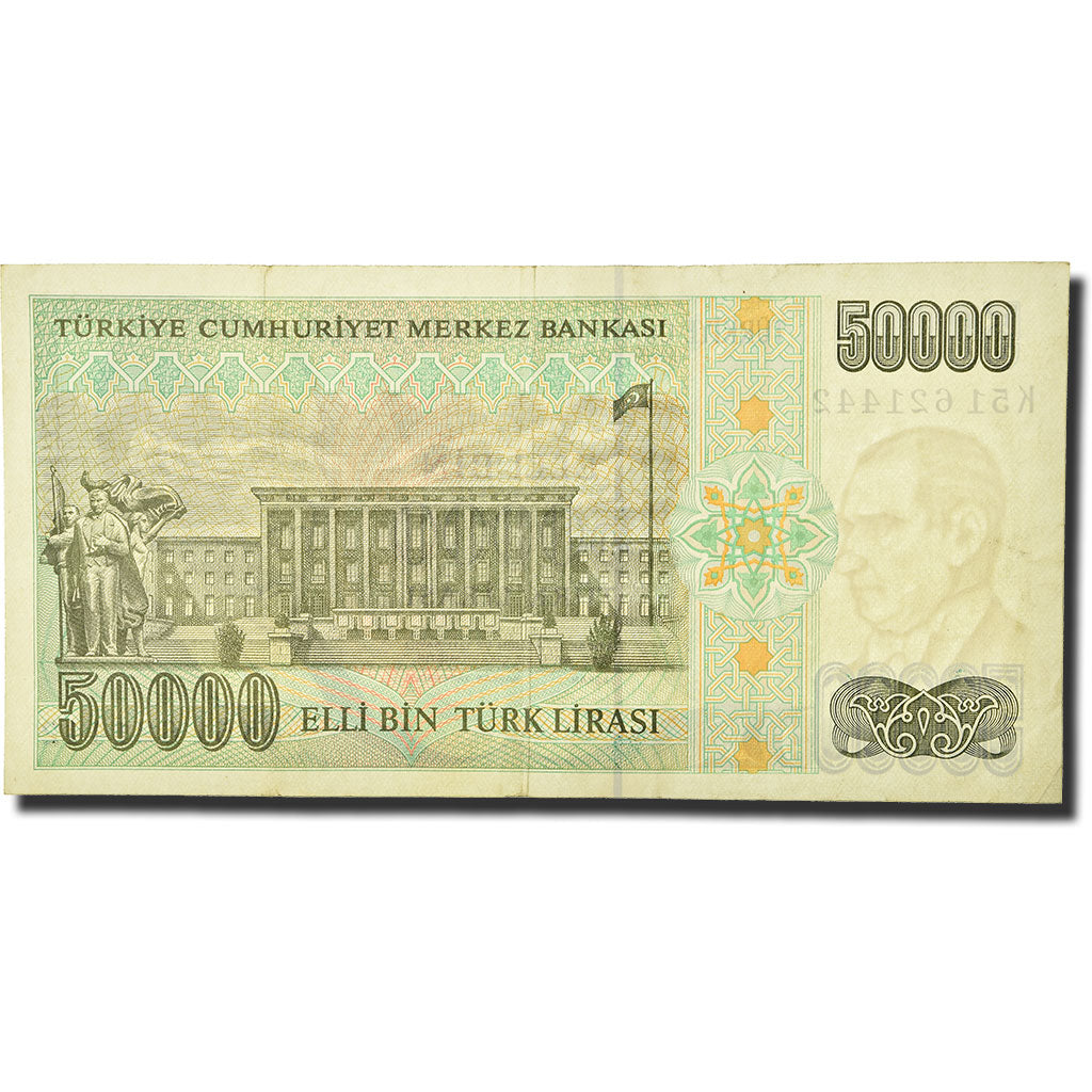 Billet, Turquie, 50,000 Lira, 1984-1997, 1989, KM:203a, TTB