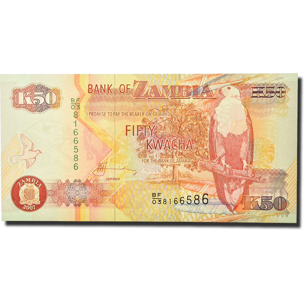 Banknote, Zambia, 50 Kwacha, 2003-2007, 2007, KM:37f, UNC(64)