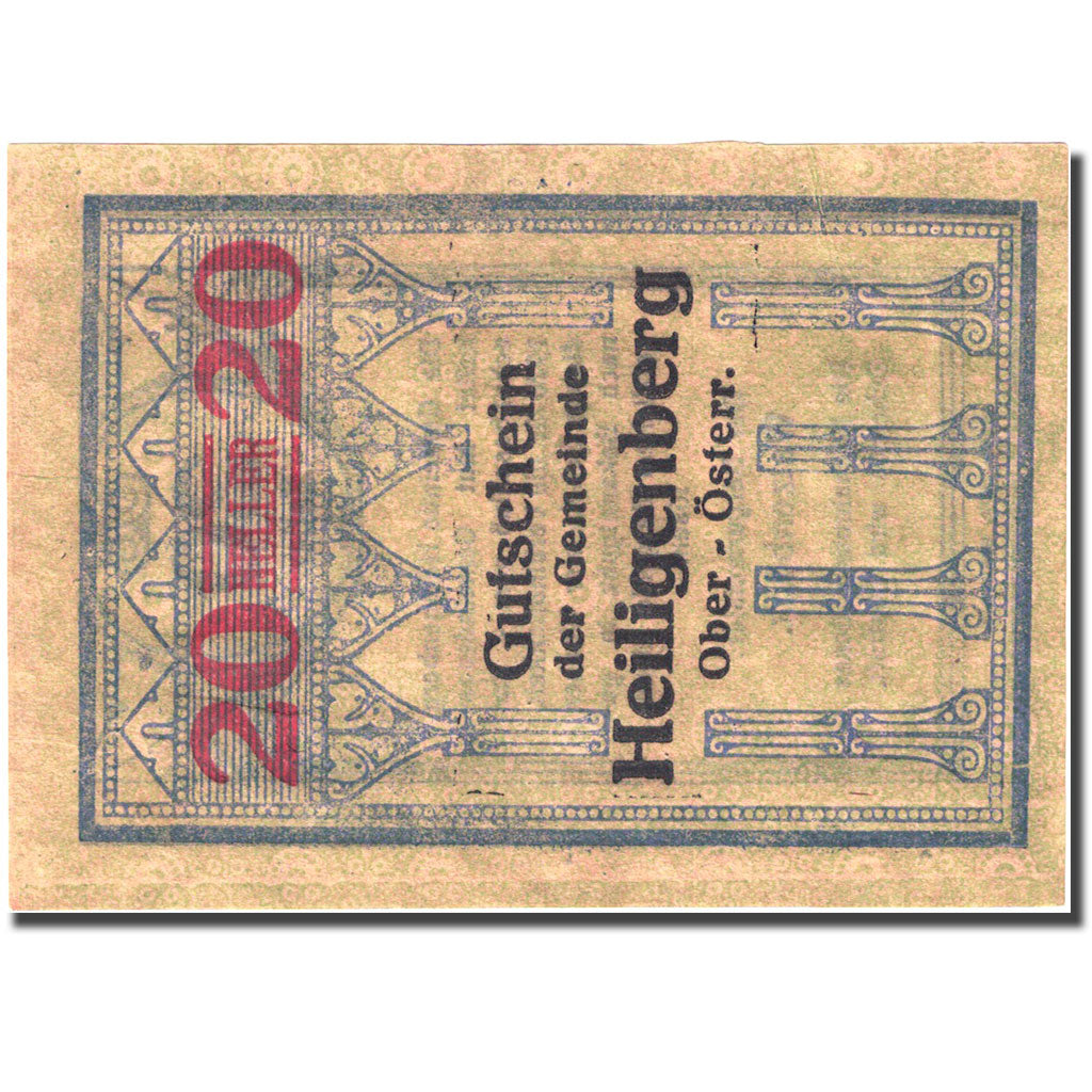 Banknote, Austria, Heiligenberg, 20 Heller, valeur faciale 1920-05-04 UNC(63)
