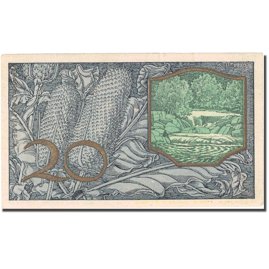 Geldschein, Deutschland, St Georgen, 20 Pfennig, lac, VZ, Mehl:FS 886 IIIe