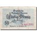 Banconote, Germania, Wiesbaden, 50 Pfennig, valeur faciale, 1918, MB, Mehl:W41.6