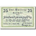 Banknote, Germany, Waltrop, 25 Pfennig, château 1920-08-01 UNC(63) Mehl W7.1d