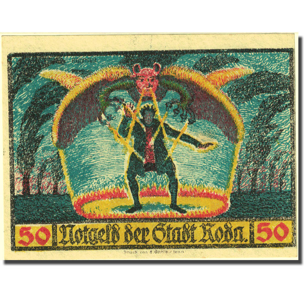 Banknote, Germany, Roda, 50 Pfennig, château 1921-09-30, UNC(63) Mehl 1127.1