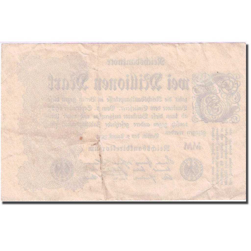 Banknote, Germany, 2 Millionen Mark, 1923, 1923-08-09, KM:103, EF(40-45)