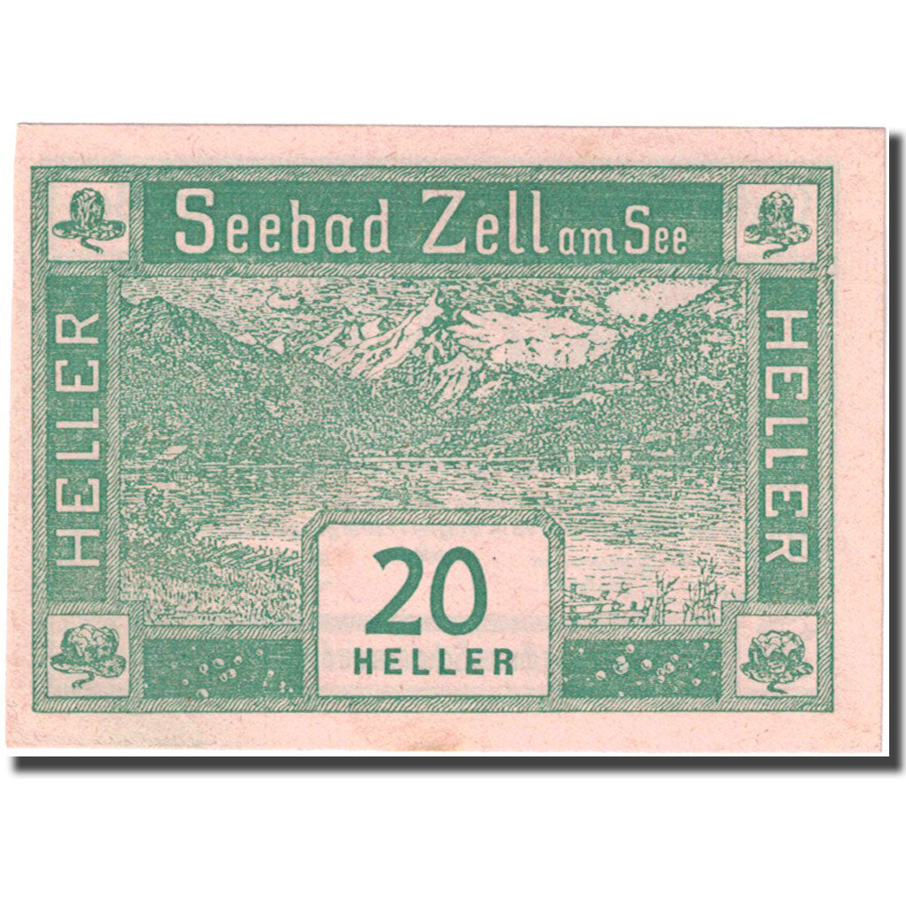 Banknote, Austria, Zell am See, 20 Heller, montagne 1920-08-31 UNC(63) FS 1270I