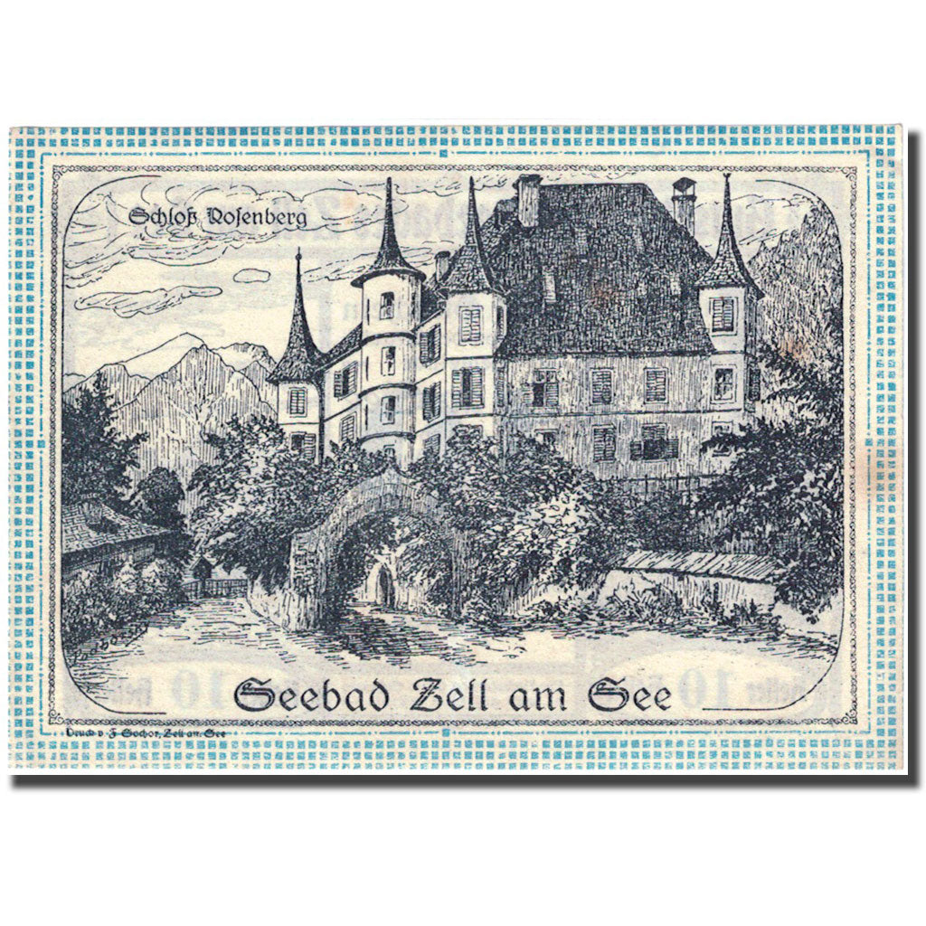 Geldschein, Österreich, Zell am See, 10 Heller, château, 1920 VZ FS 1270 II