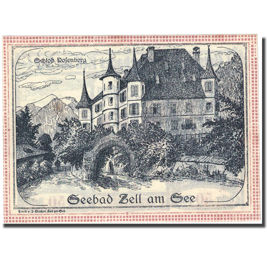 Geldschein, Österreich, Zell am See, 50 Heller, château 1920-10-31 VZ FS 1270 II