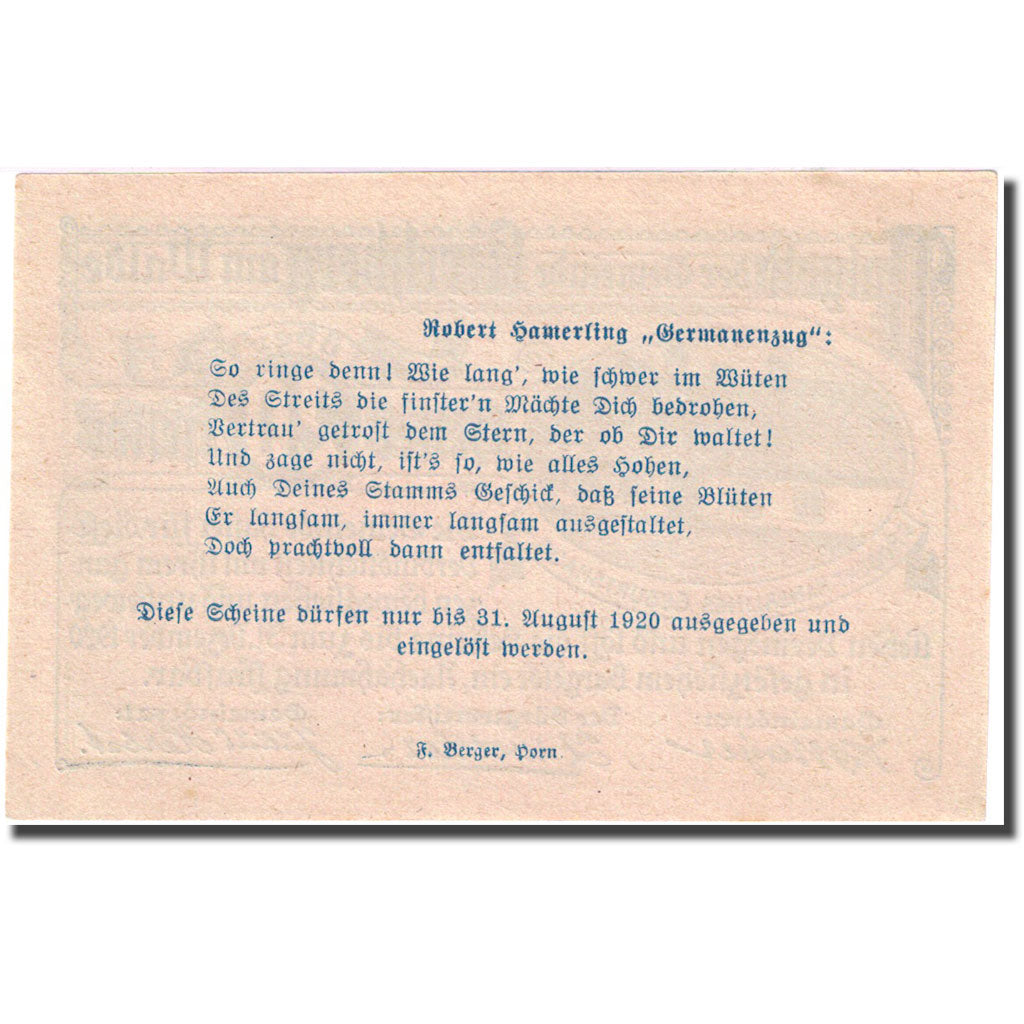 Banknote, Austria, Kirchberg, 20 Heller, ferme, 1920 UNC(63) FS 440a