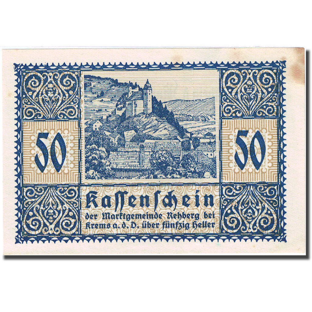 Banknote, Austria, Rehberg, 50 Heller, château 1920-12-30 AU(55-58) FS 826