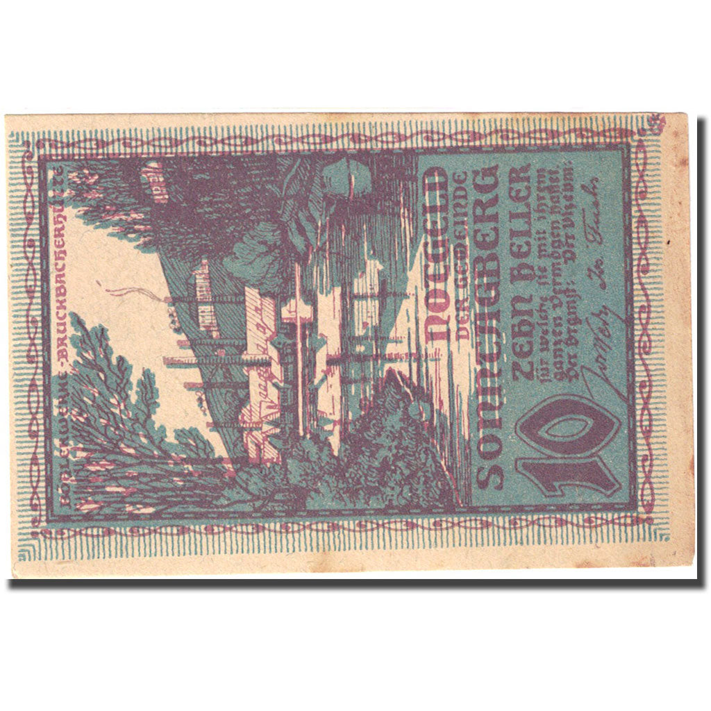 Banconote, Austria, Sonntagberg, 10 Heller, Usine 1920-12-31, SPL- FS 1005a